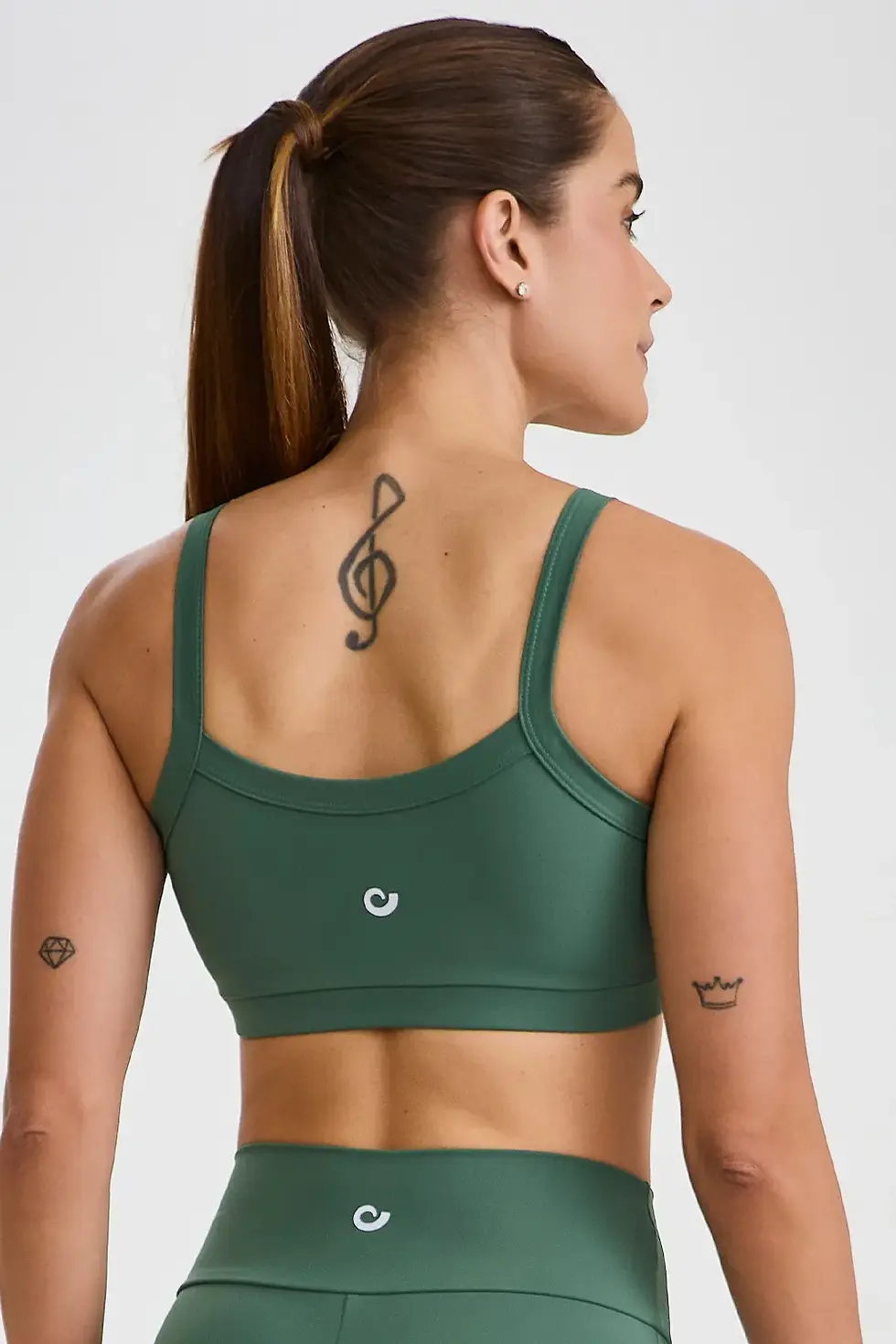 Miniatura: TOP ESPORTIVO COM REFLETIVO - VERDE EUCALIPTO