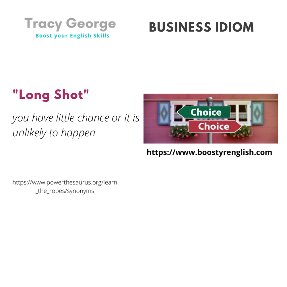 Business Idiom Long Shot