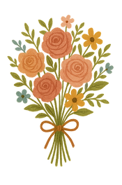 Digital flowers, perfect for a free gift to a special someone.