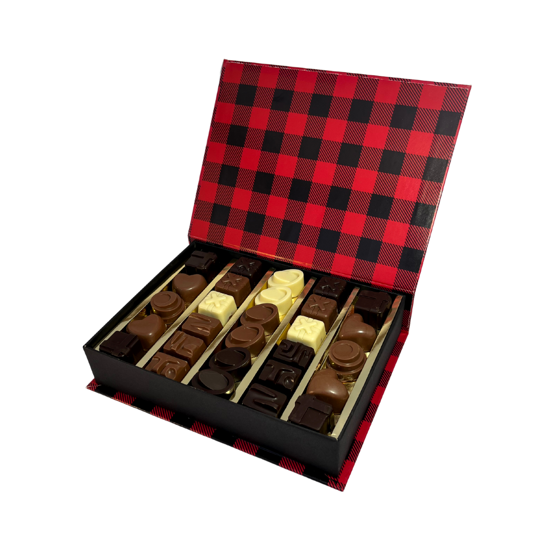 Estuche con Surtido de Chocolate Fino - Renos Rojo