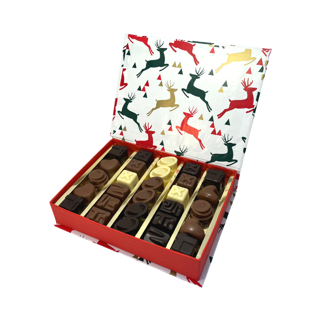 Estuche con Surtido de Chocolate Fino - Renos