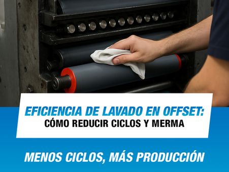 eficiencia de lavado en offset