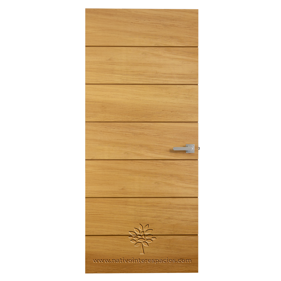 Miniatura: PUERTA CONFORT (mdf o triplay chapa natural) Instalada MODELO: C04