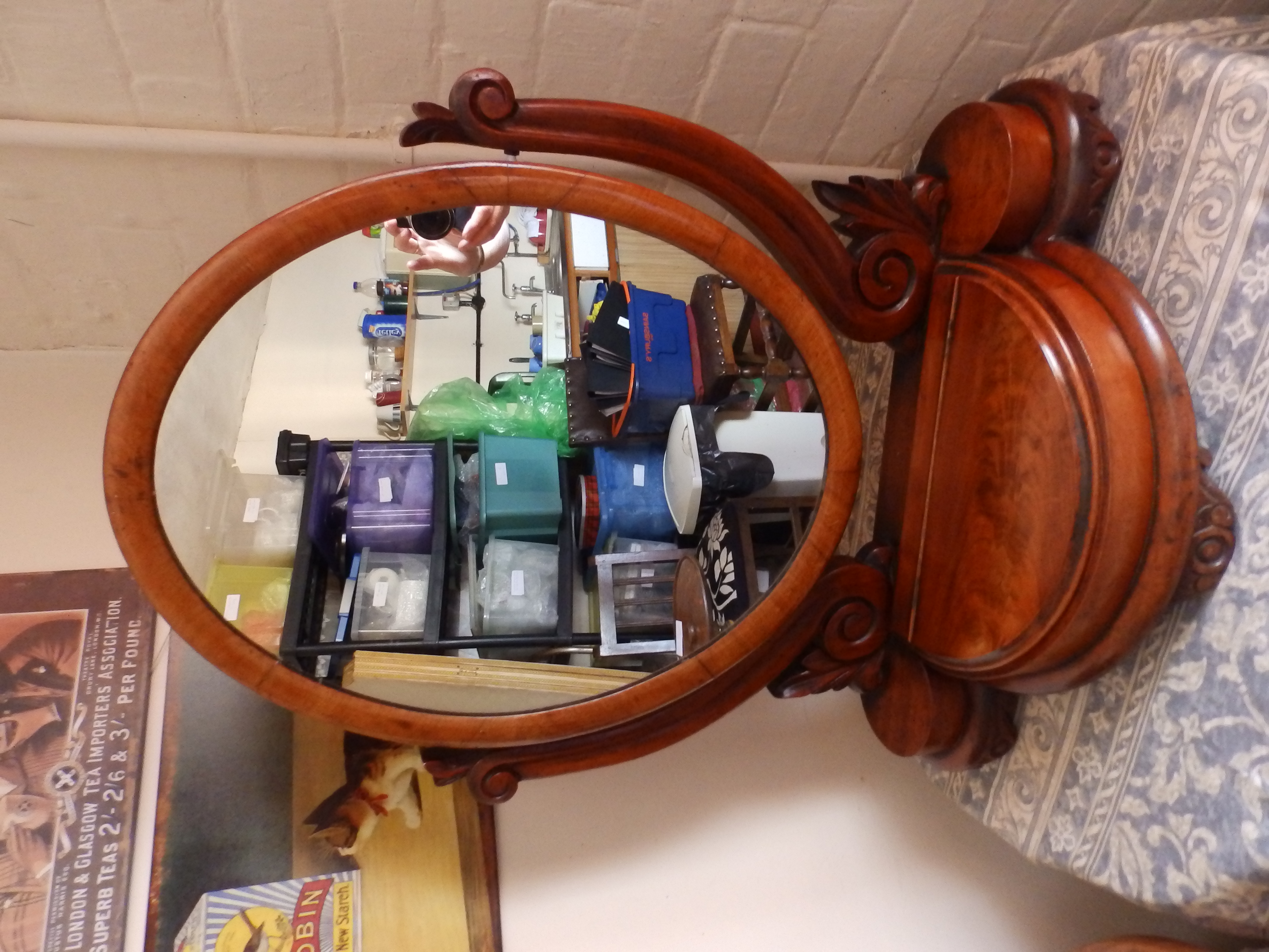 Victorian swing mirror