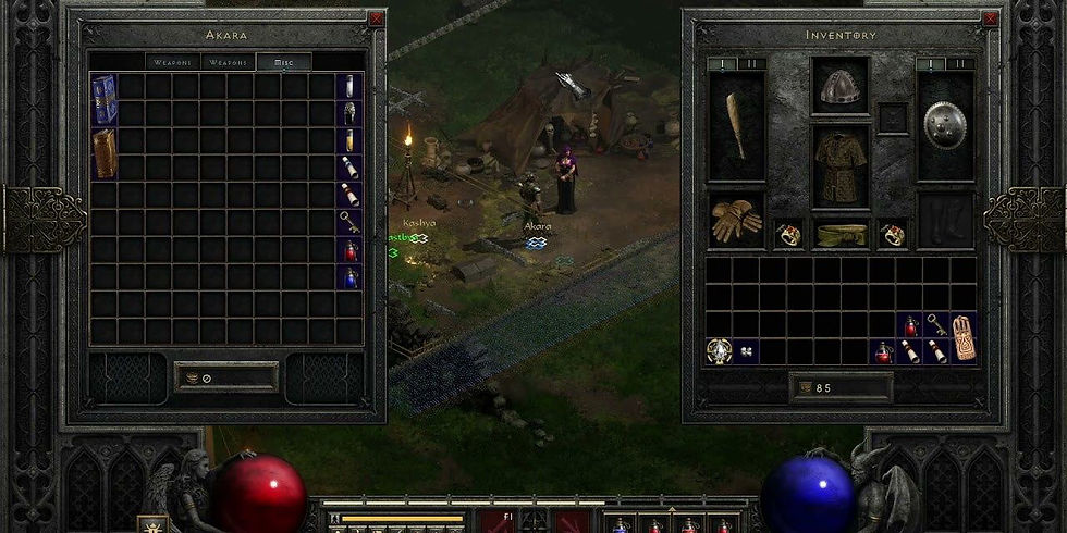 Shop screen showing the tome of town portal
