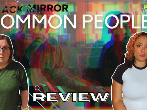 gabe and Kat of Ghouls Next Door over still from Common People