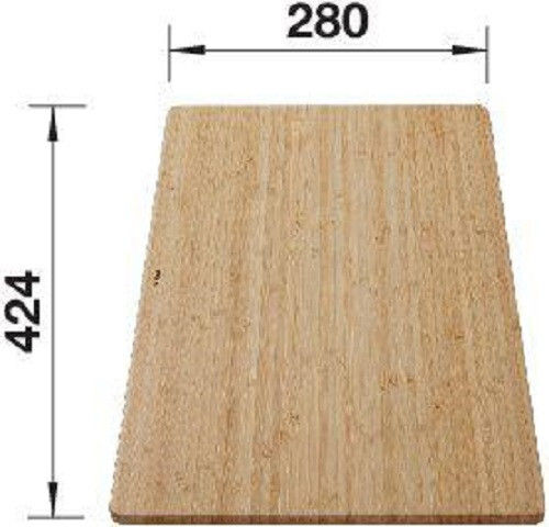 Miniaturbild: Blanco 239449 Schneidbrett Bambus SOLIS 424x 280 mm, Bambus