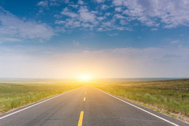 An open road stretching toward the horizon