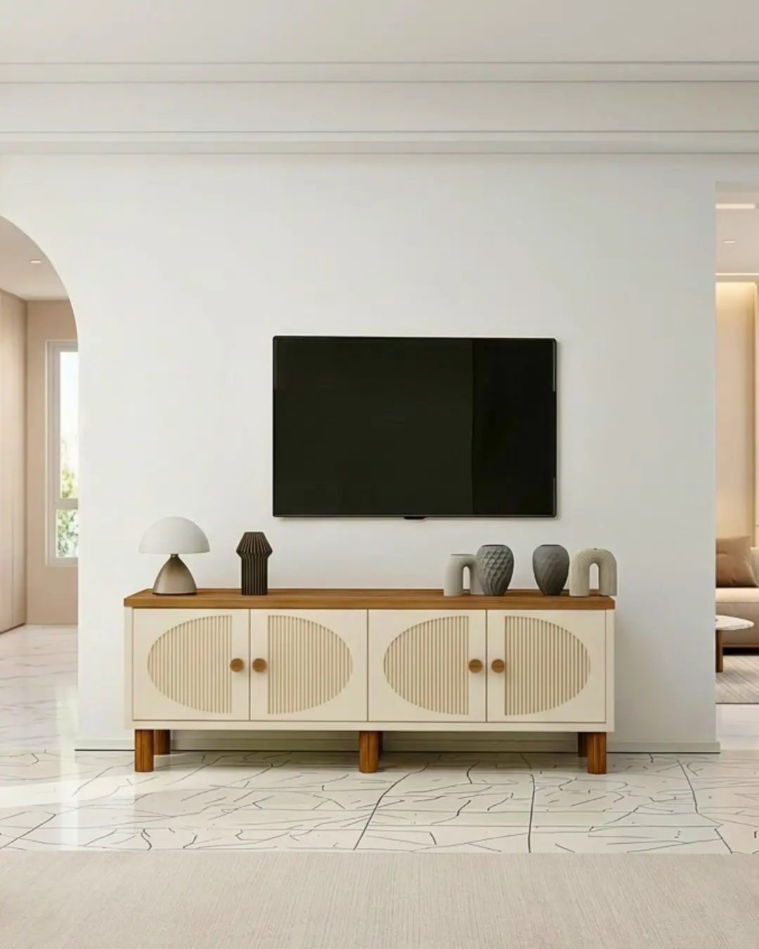 Nora Tv Sehpası Mdflam Mebran Kapaklı