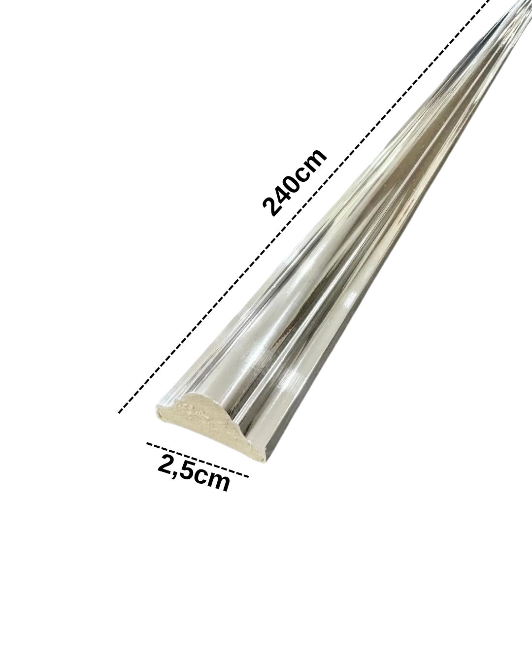 Silver Duvar Çıtası 2,5cm