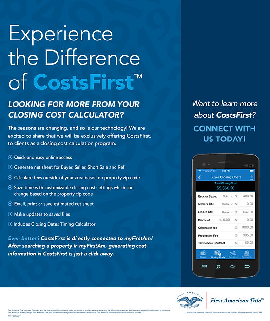 Experience the Difference of CostsFirst