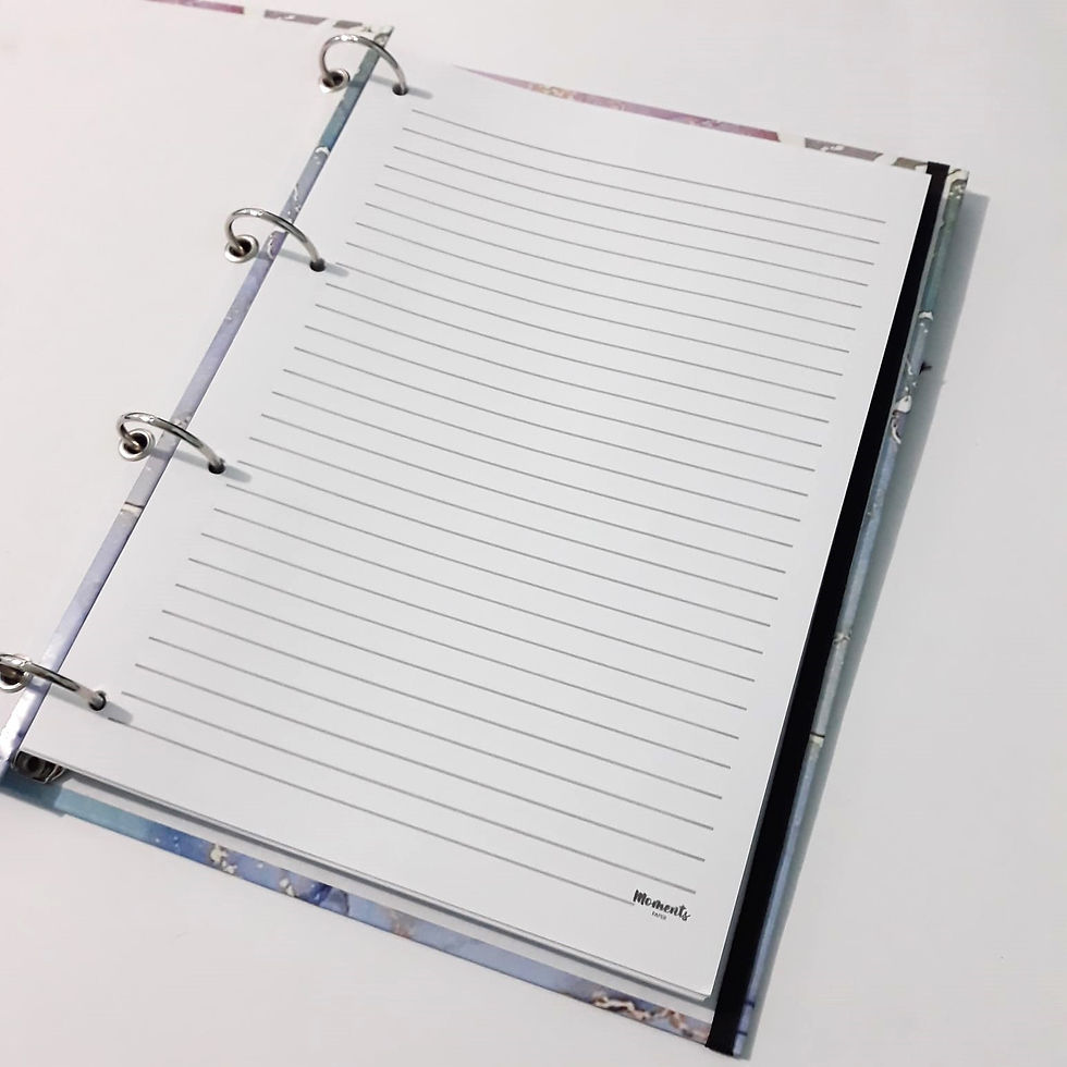 caderno argolado refil