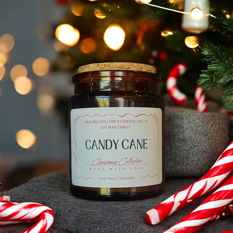 amber jar christmas candle