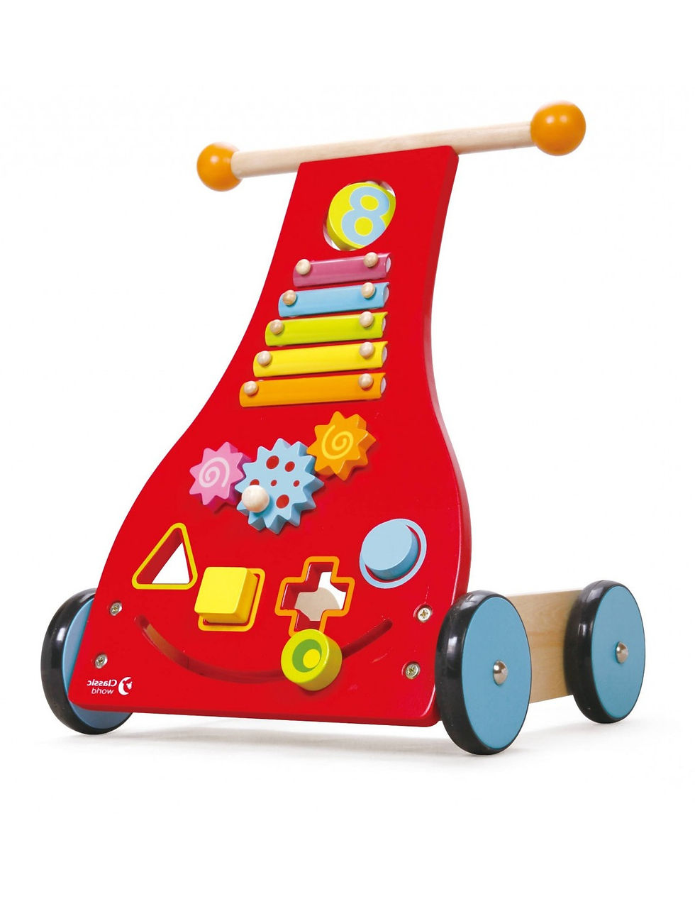 Дървена проходилка - уокър със занимателен център от Classic World