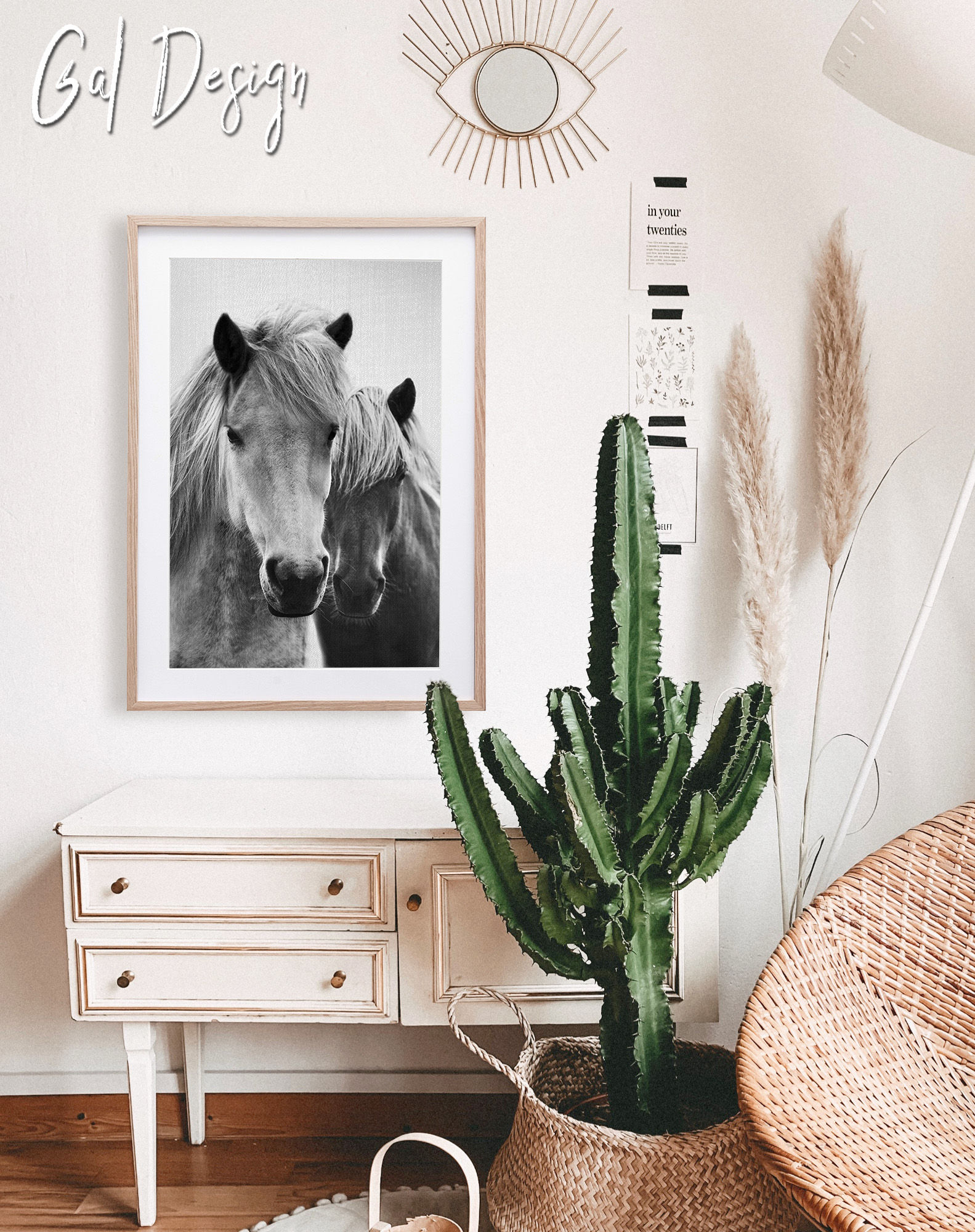 Fine art photo of two horses with depth of field