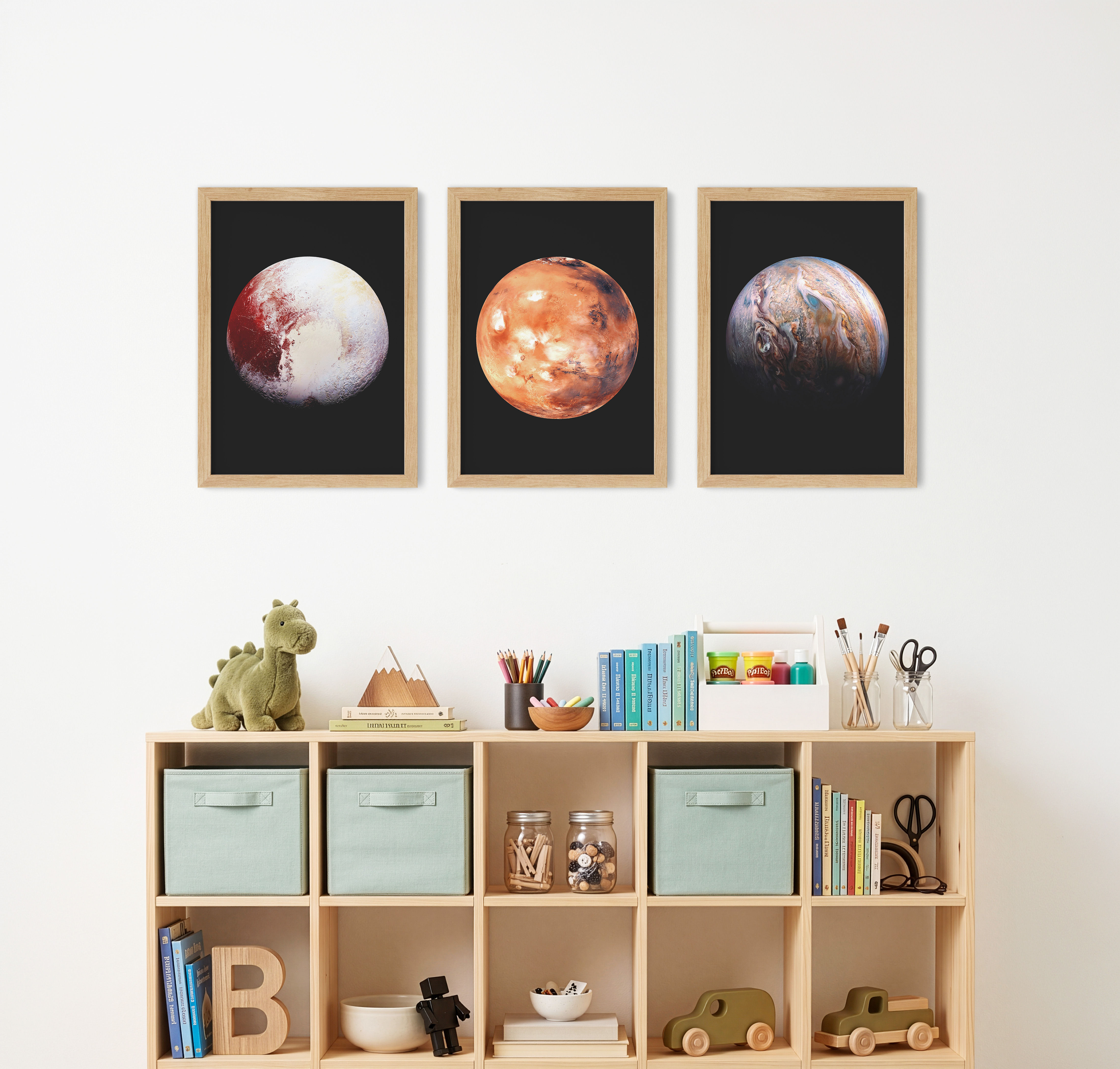 Astronomical wall print of Jupiter from the solar system