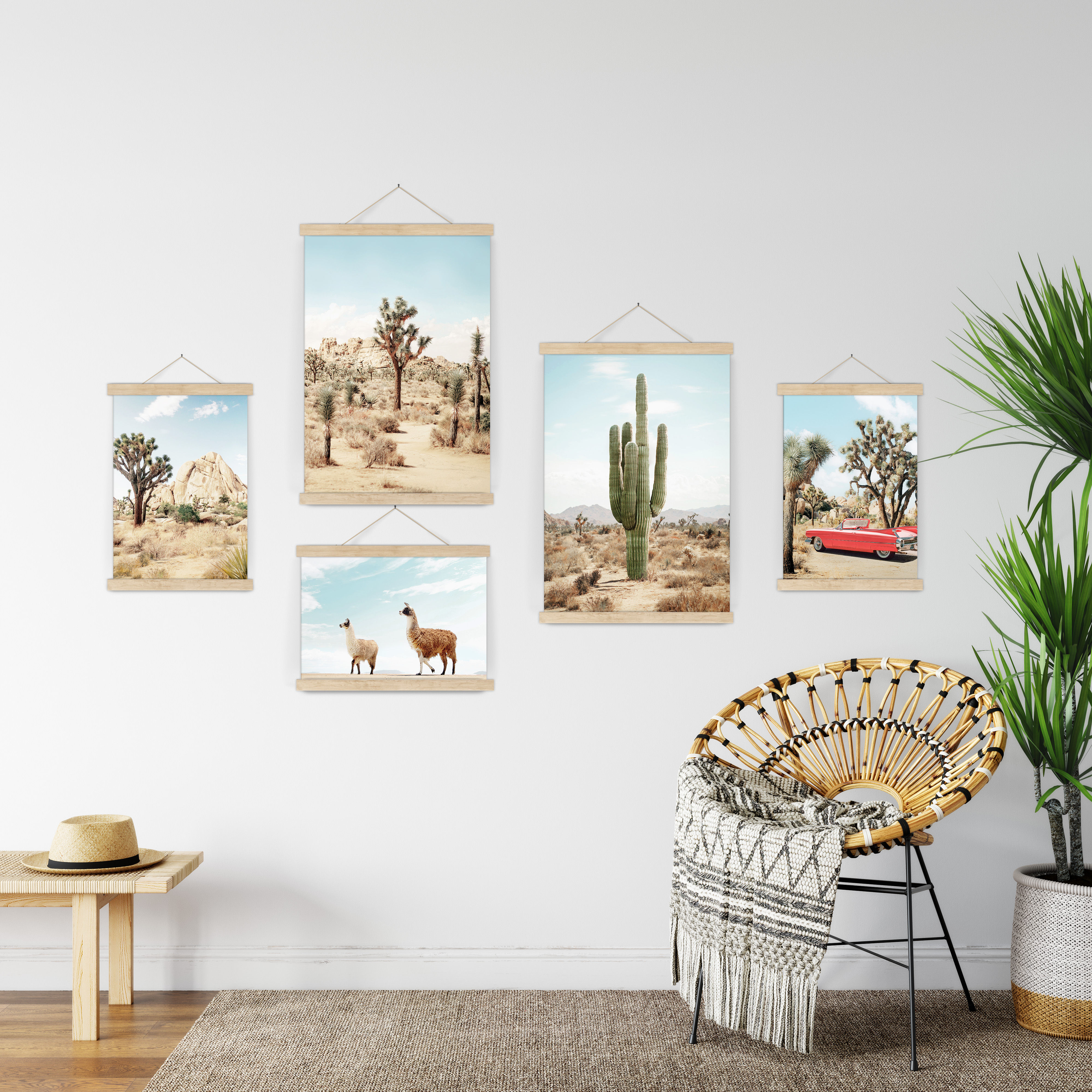 minimalist alpaca print for living room decor