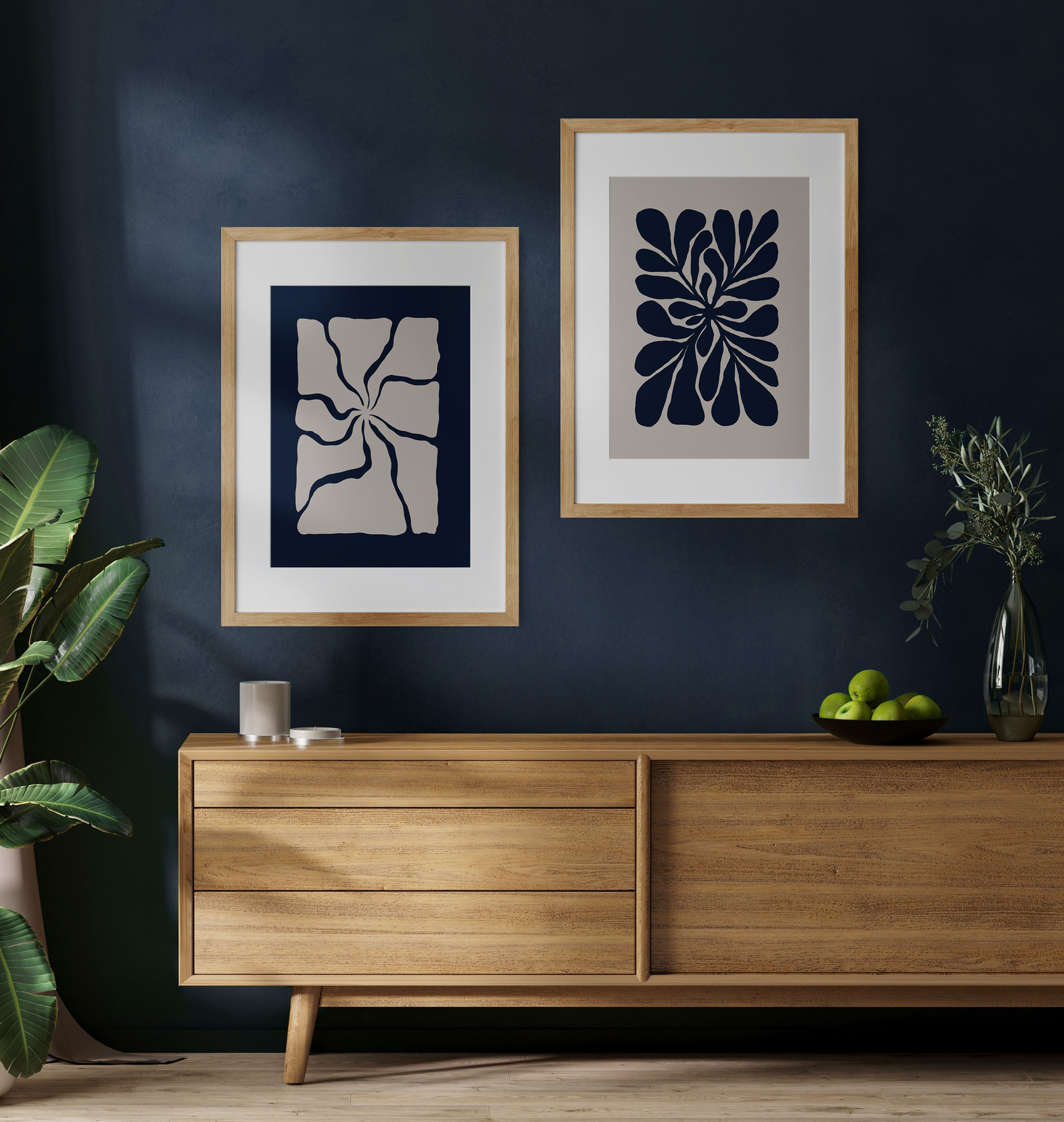 Abstract Dual Set of two modern wall prints