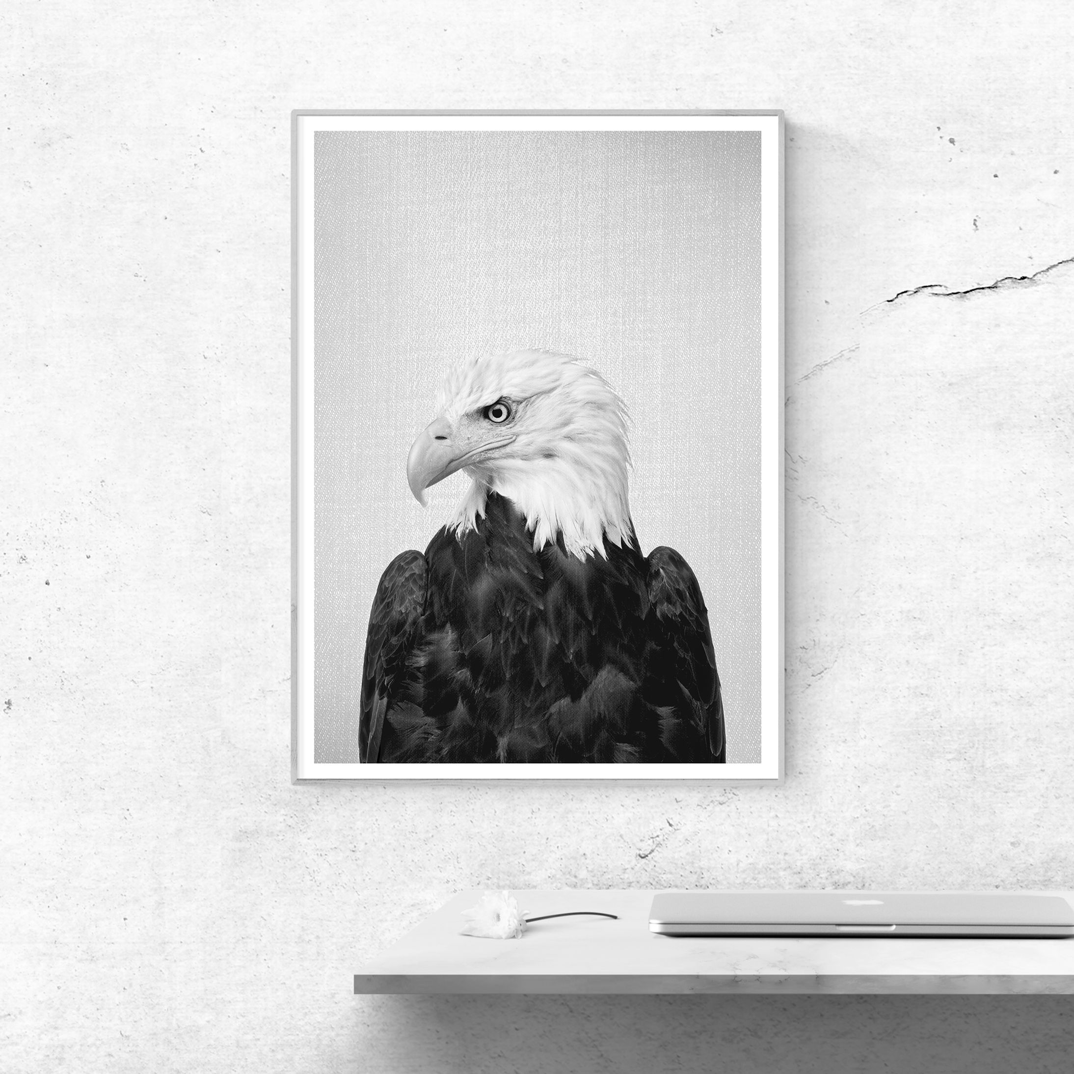 Industrial style eagle wall decor