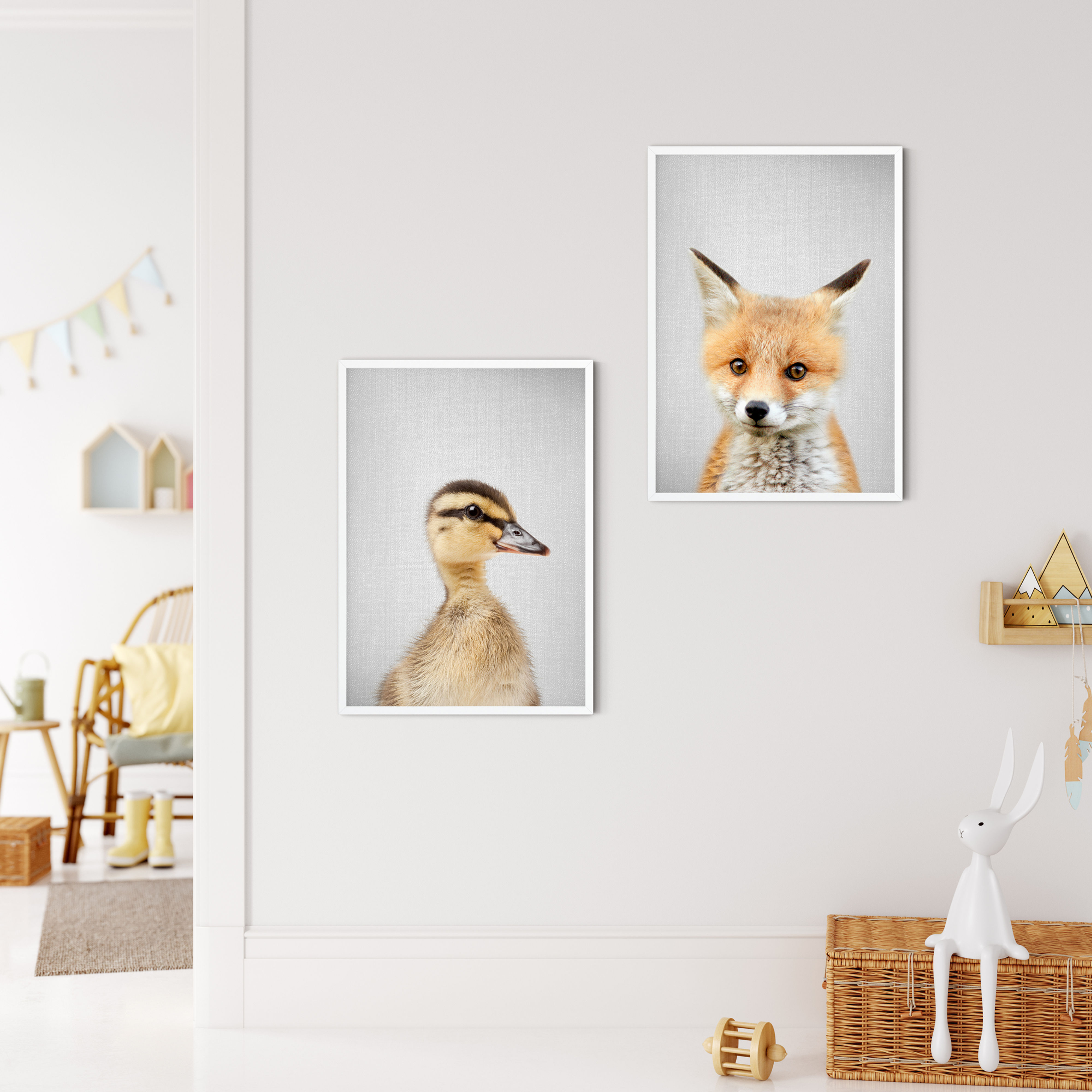 Baby duck wall print for nursery