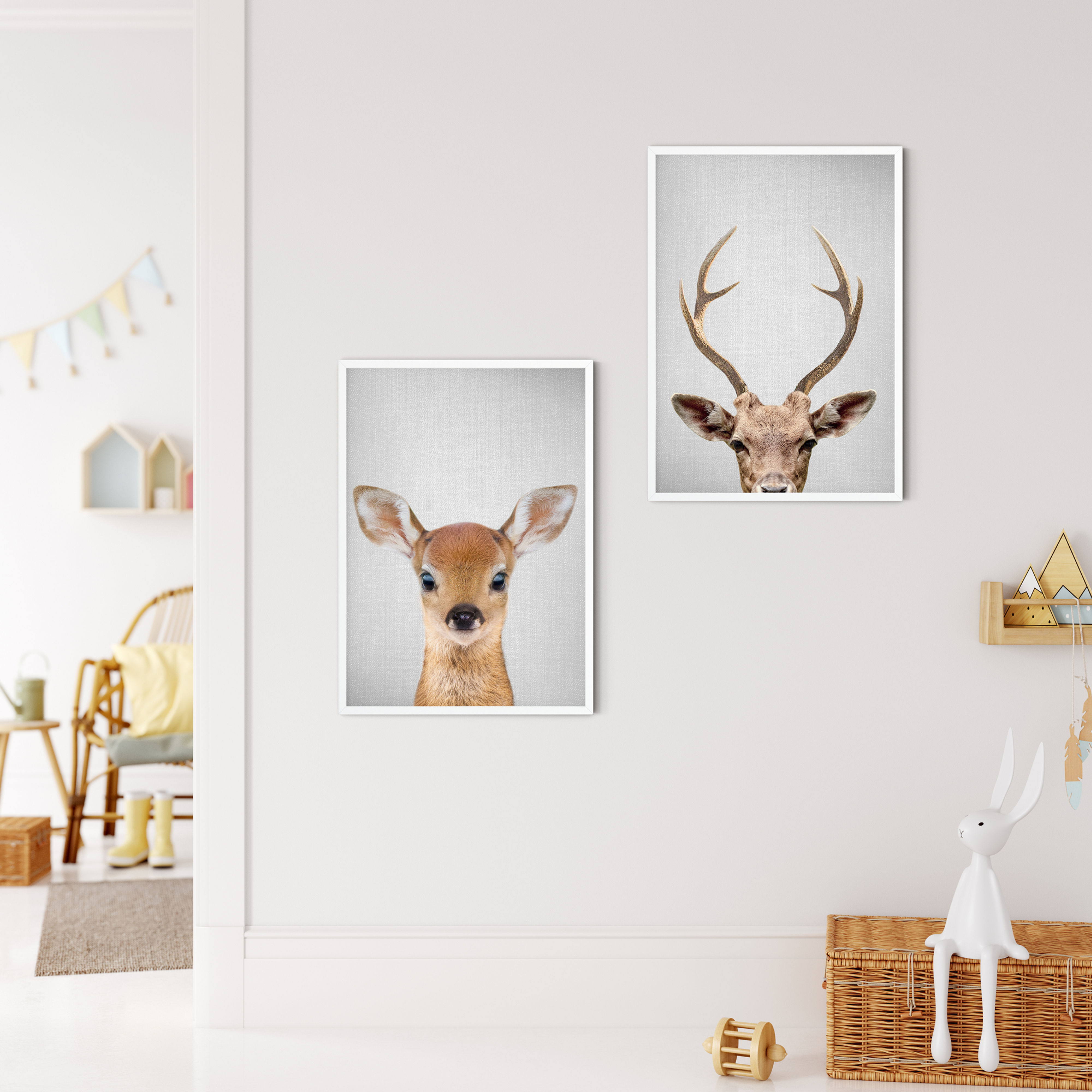 Rustic cabin animal wall art