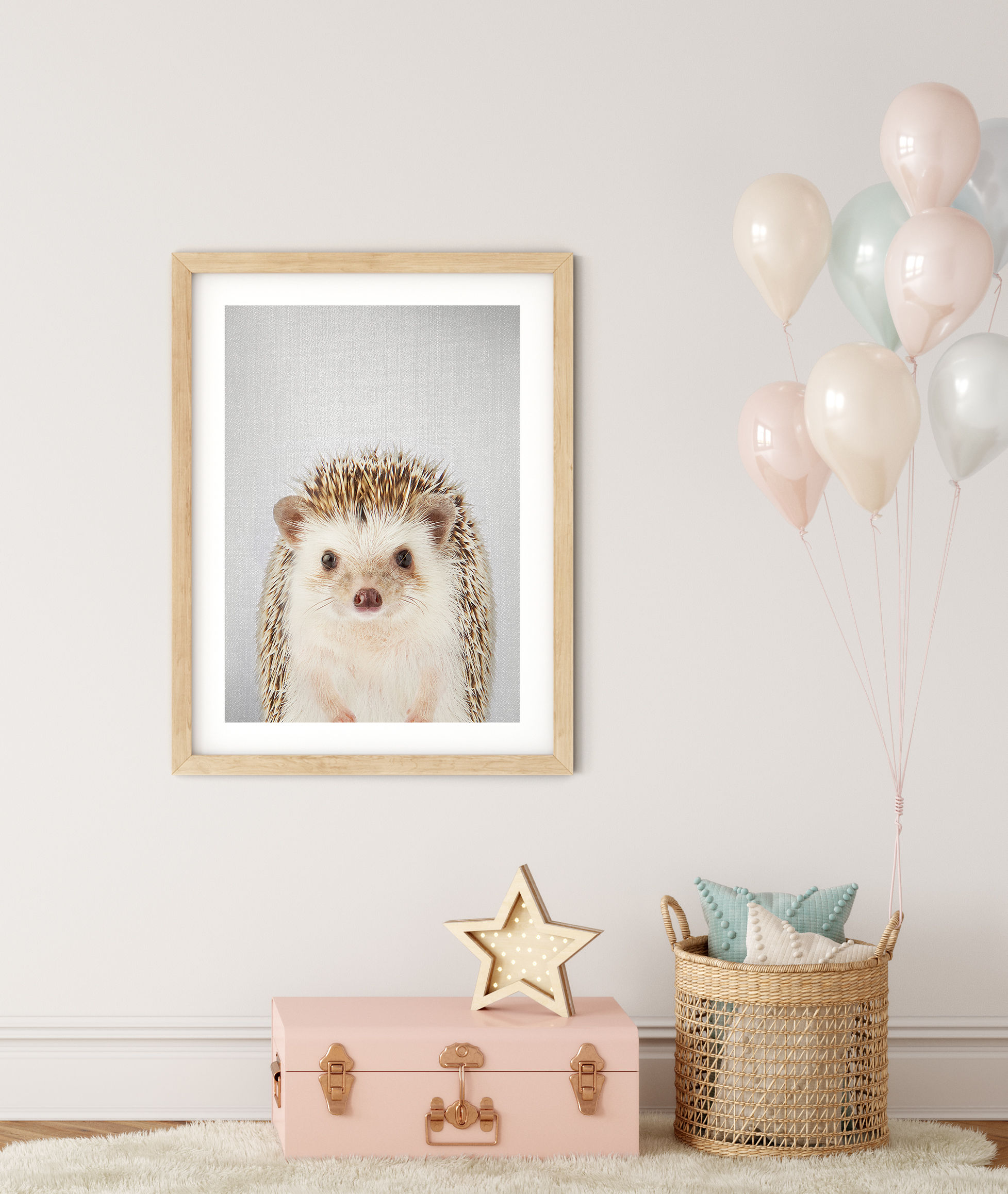 Scandinavian nursery forest animal decor