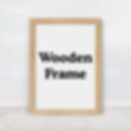 Eco-friendly wooden frame perfect for showcasing your favorite prints.