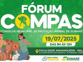 Sumaré realiza Conferência Municipal sobre Proteção e Bem-Estar Animal neste sábado, 19
