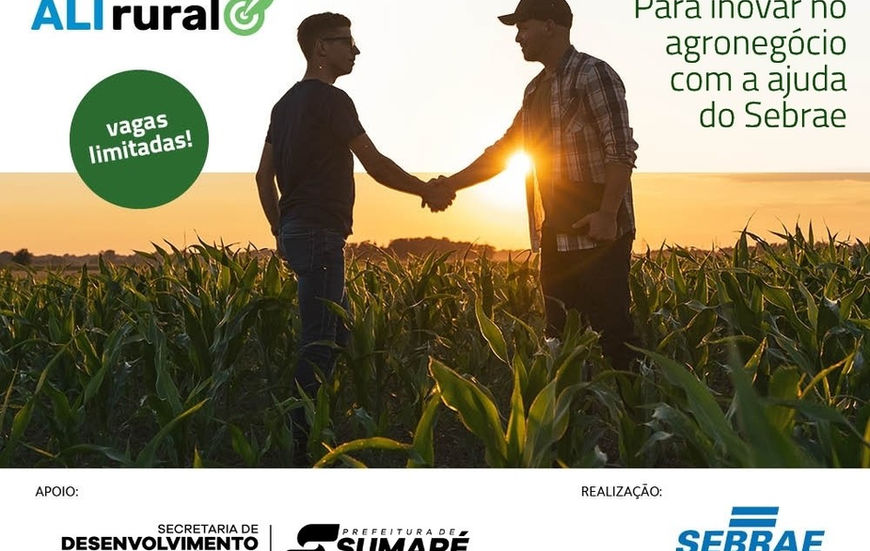 Prefeitura incentiva inovação no campo com apoio ao programa ALI Rural do Sebrae-SP