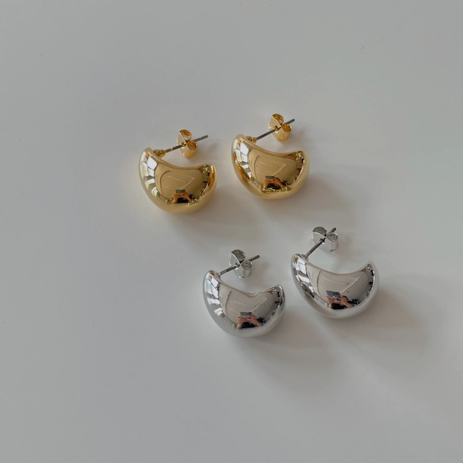 Bold Earrings - Silver