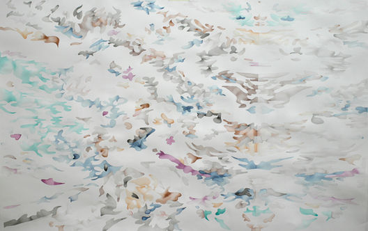 Jökulsá vatnslitur spegluð