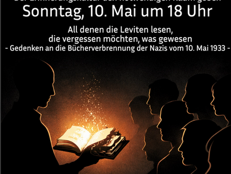 Gedenk- und Erinnerungsveranstaltung "Gedenken an die Bücherverbrennung durch die Nazis am 10. Mai 1933"