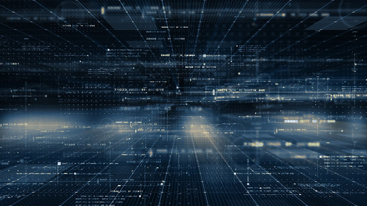 futuristic digital matrix cyber background