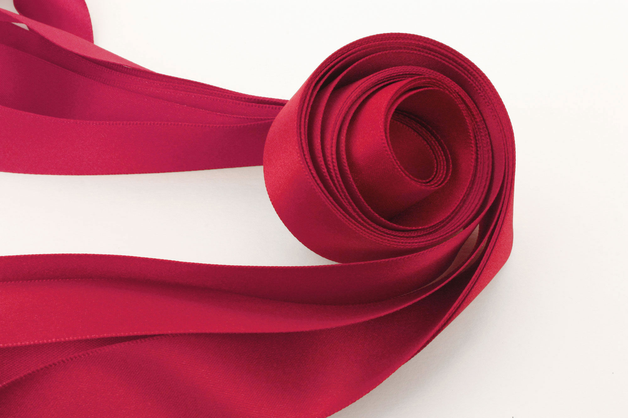 Scarlet Double-Faced Satin, 9 widths