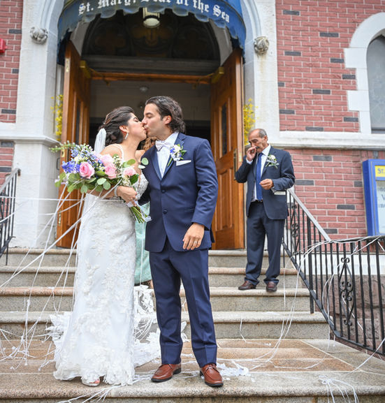 Wedding Photography on location at Saint Mary's Star of the Sea Bayonne New Jersey