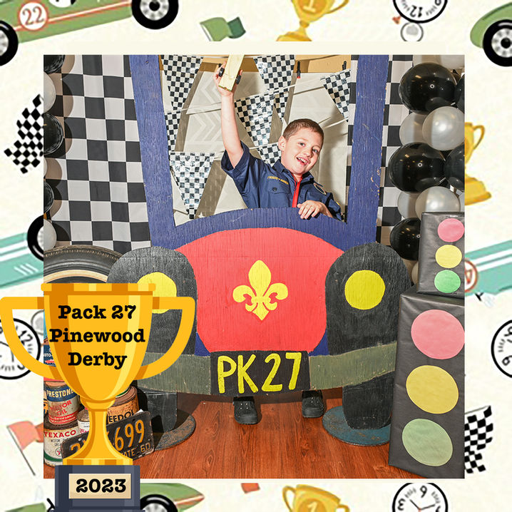 Trinity Pack 27 Bayonne New Jersey Pinewood Derby Photo Booth
