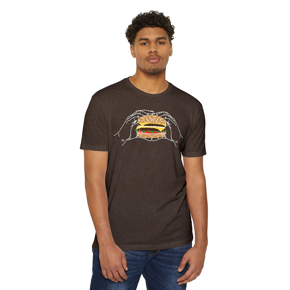 Thumbnail: Hamburger Heart Hands T-Shirt