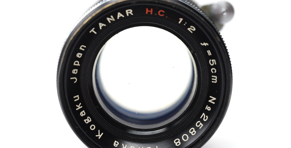 Tanaka Kogaku Japan Tanar H.C. f/2 f=5cm Lens