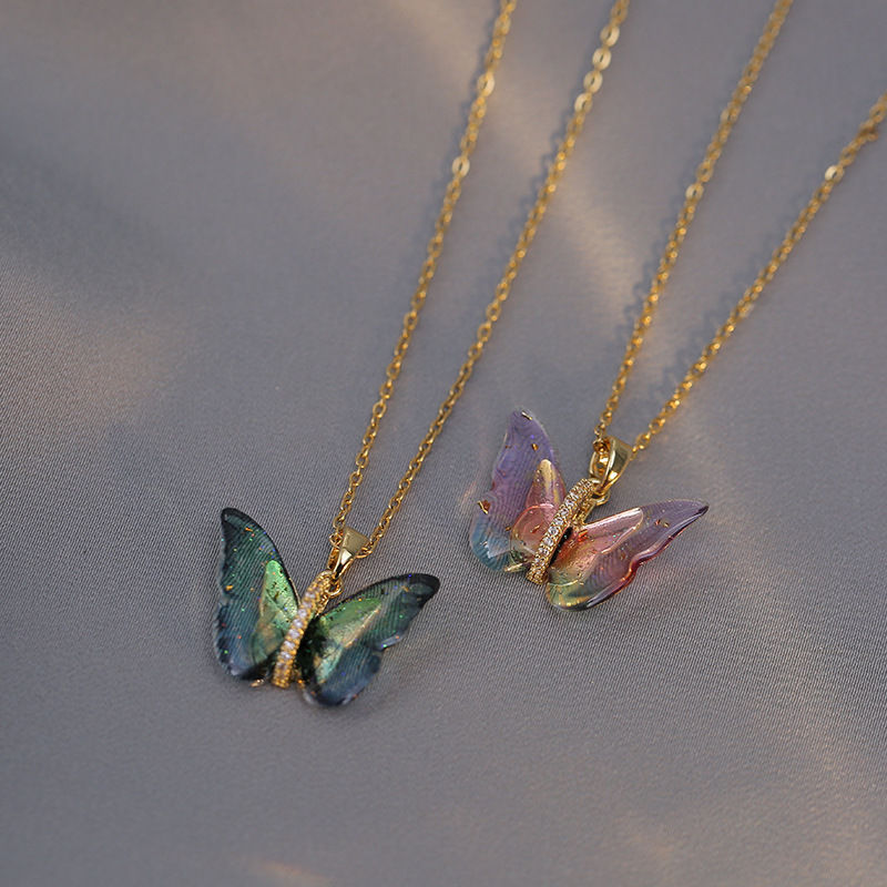 Thumbnail: Opal Butterfly Necklace