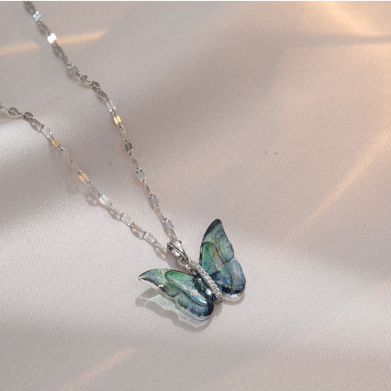 Thumbnail: Opal Butterfly Necklace