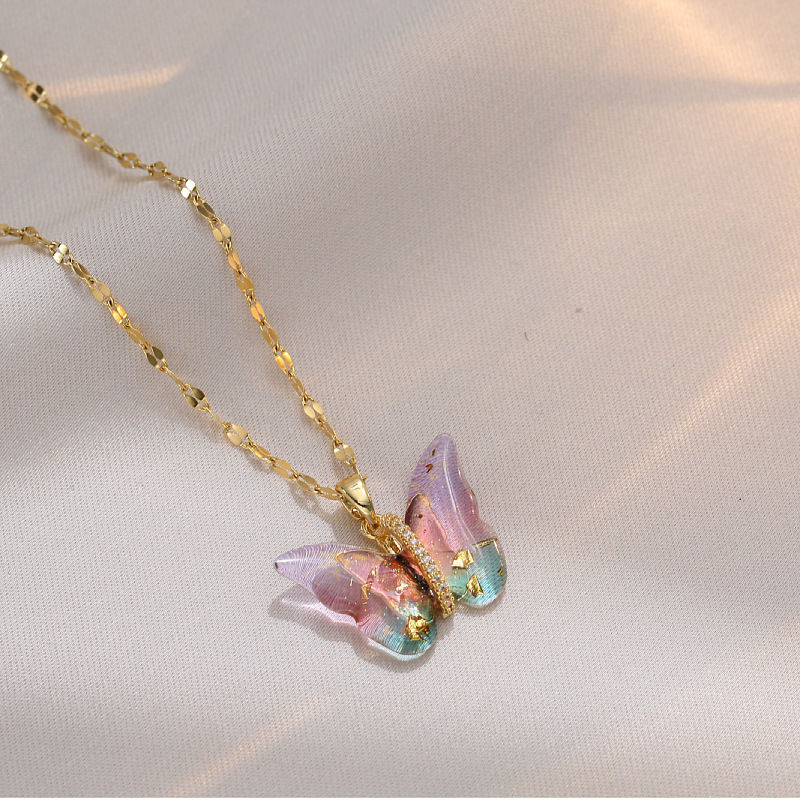Thumbnail: Opal Butterfly Necklace