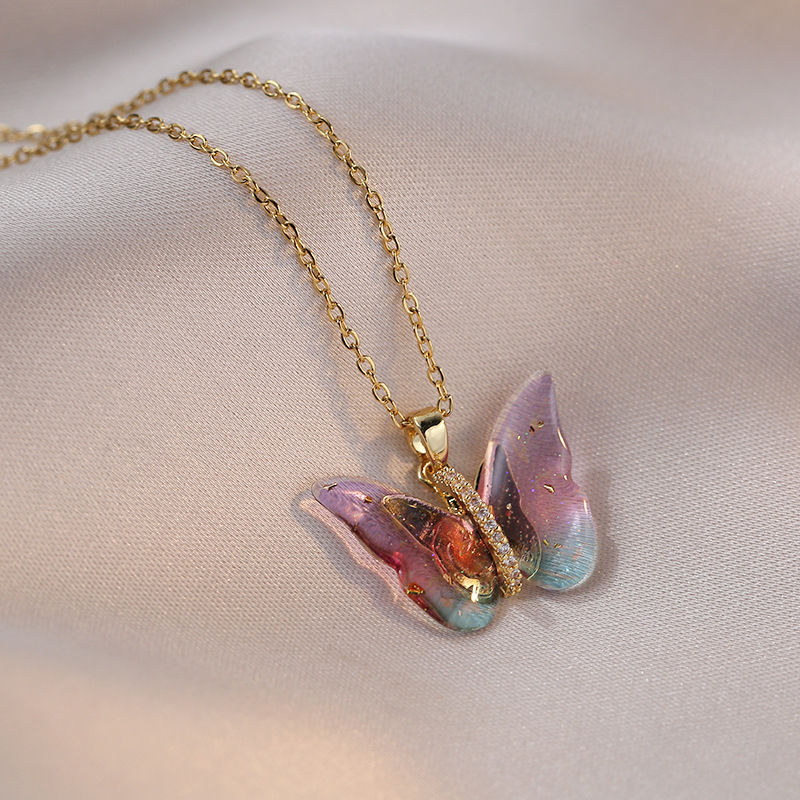 Thumbnail: Opal Butterfly Necklace