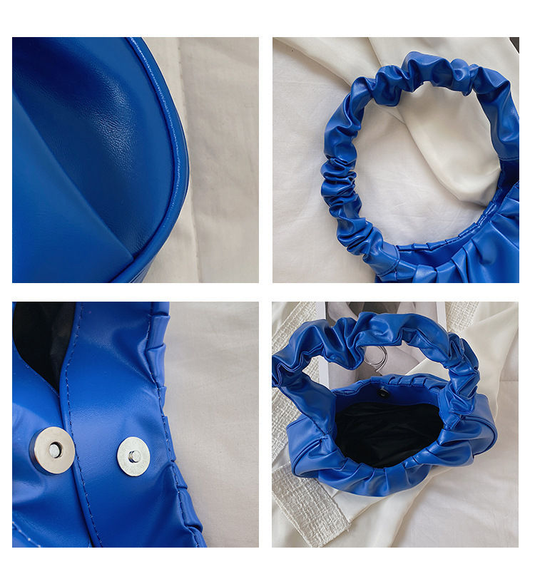 Thumbnail: Fashion Pleated Handlebags for Women PU Cloud Bags Leisure Armpit Bag Shopping S