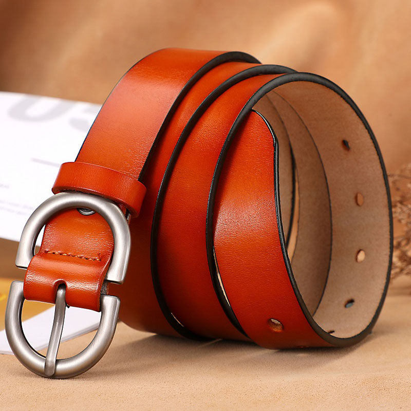 Thumbnail: Belts for Women Genuine Leather Cowskin High Quality Fashion Belt Jeans Woman Be