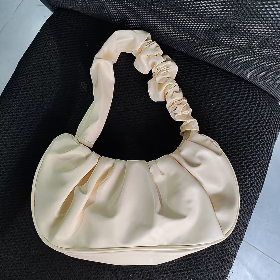 Thumbnail: Fashion Pleated Handlebags for Women PU Cloud Bags Leisure Armpit Bag Shopping S