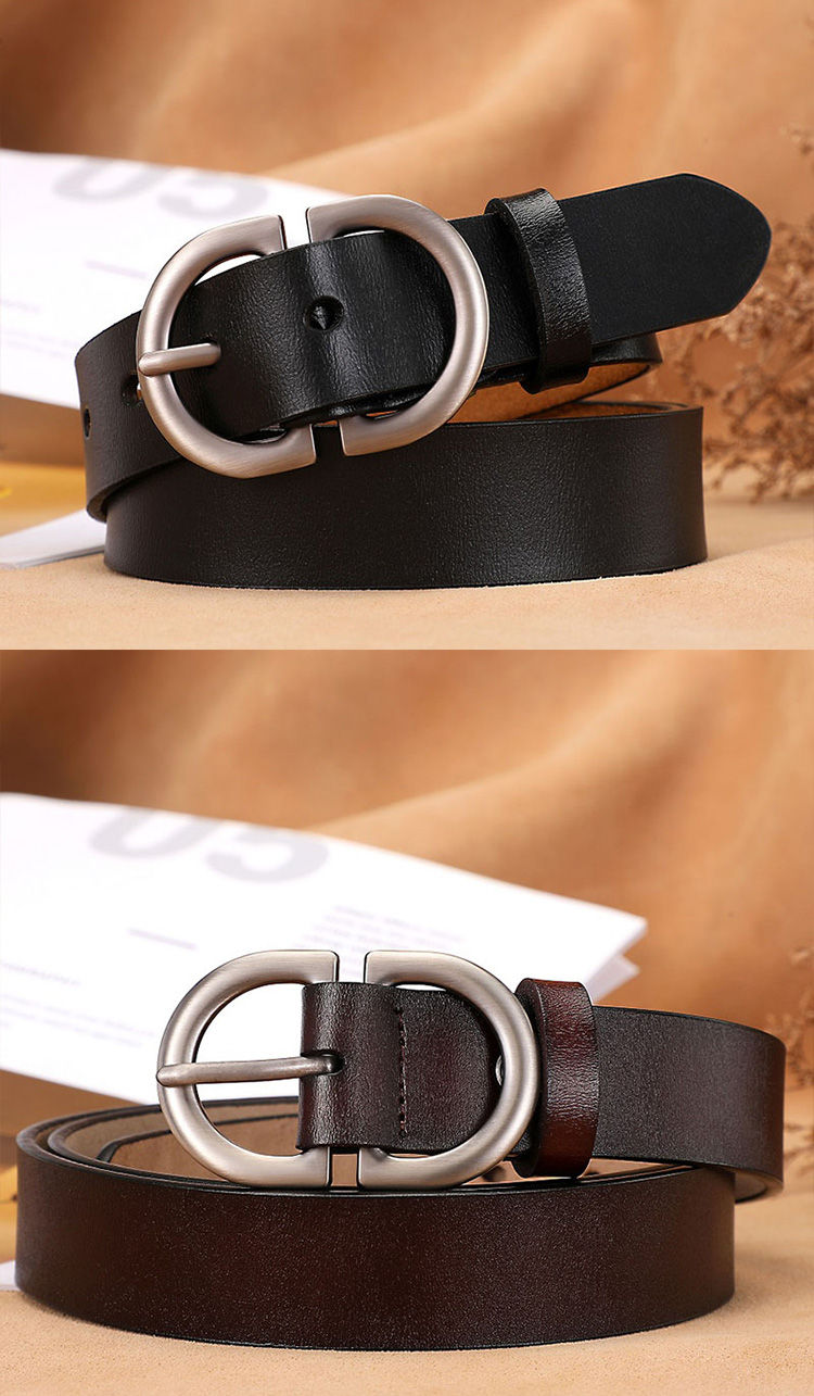 Thumbnail: Belts for Women Genuine Leather Cowskin High Quality Fashion Belt Jeans Woman Be