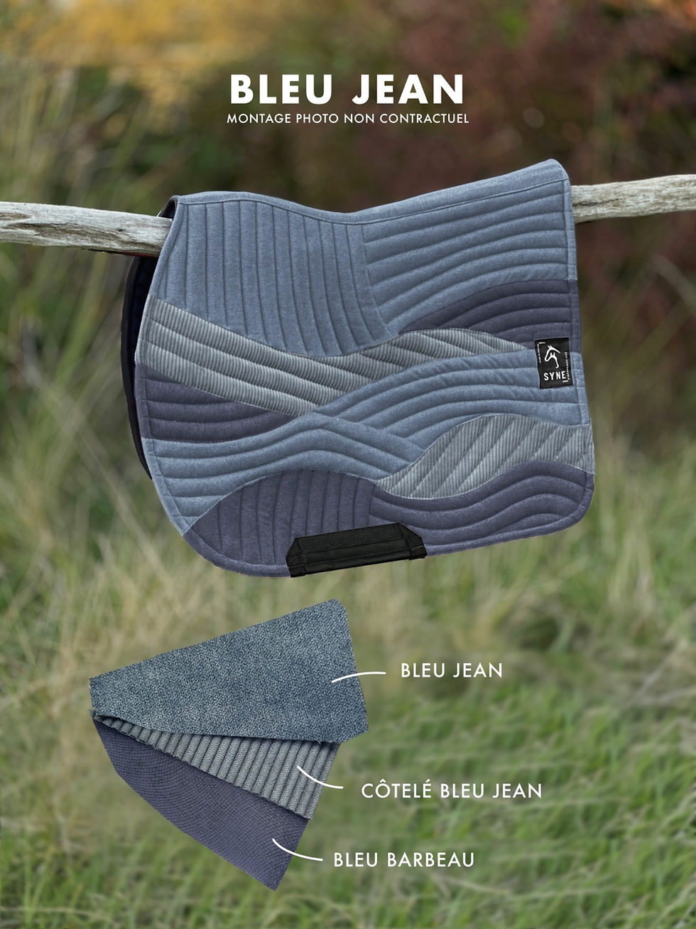 Thumbnail: Écume Blue Saddle pad
