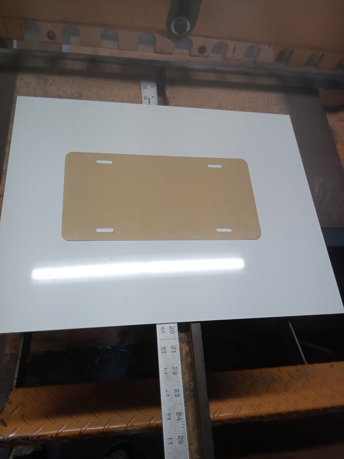 .040 Gloss Moca Tan Aluminum License Plates/Car Tags