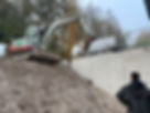 Bagger beim Ausheben