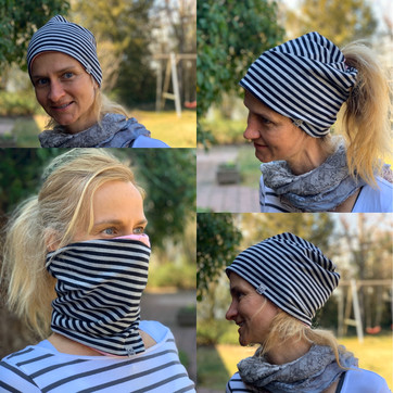 Anny Lochmütze und Zopf-Beanie